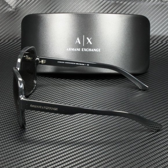 Armani Exchange Women\'s Gloss Black Sunglasses